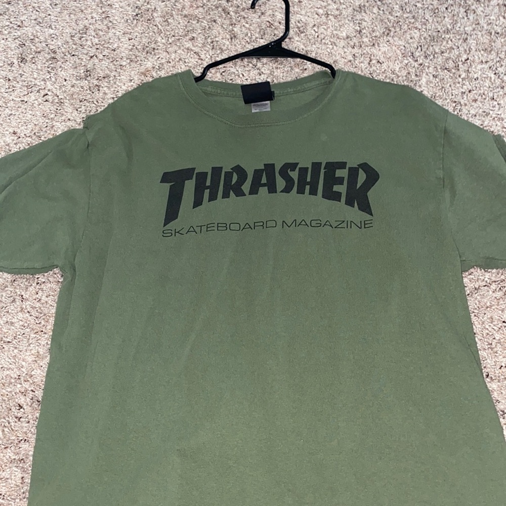 Thrasher green tee